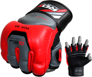 Снарядные перчатки RDX Leather Red